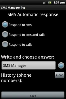 SMS Manager lite android App screenshot 0