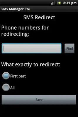 SMS Manager lite android App screenshot 1