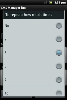 SMS Manager lite android App screenshot 2