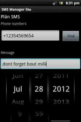 SMS Manager lite android App screenshot 4