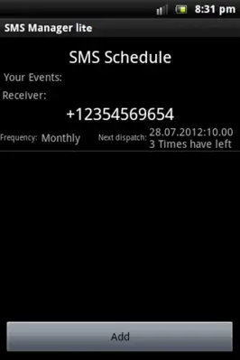 SMS Manager lite android App screenshot 5